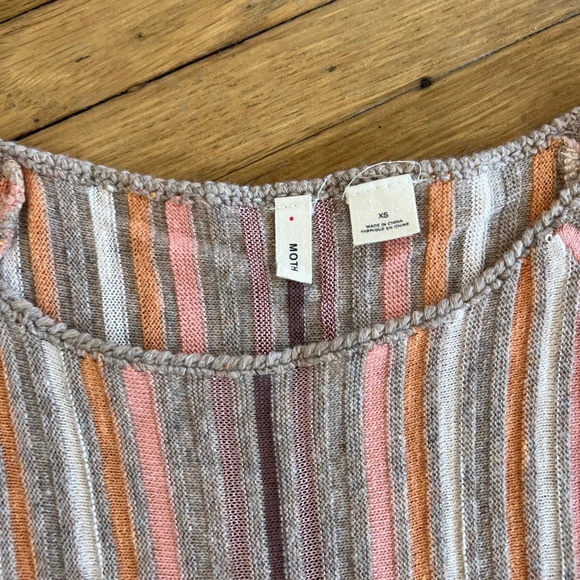 Anthropologie Moth Nora MIDI Striped Swing Dress | XS - Picture 6 of 6